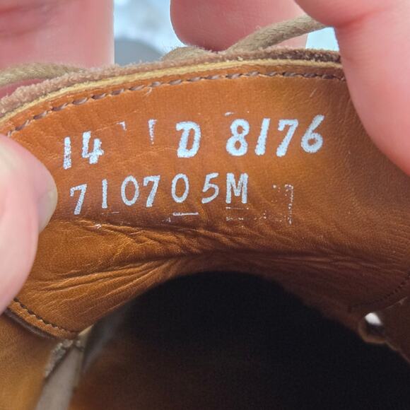 Allen Edmonds Mens 14D Bainbridge Brown Leather Cap Toe Brogue Medallion Oxford main image 13